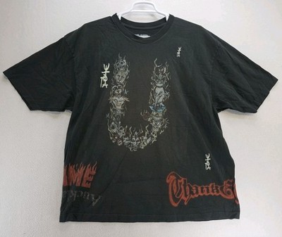Travis Scott Black Short Sleeve T-Shirt ''I Saw With My Eyes'' Auckland Men s 2XL 