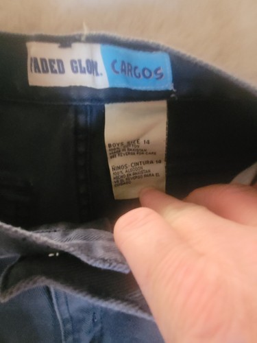 Faded Glory~Boys Cargo Shorts~Size 14~Dark Blue - Picture 2 of 3