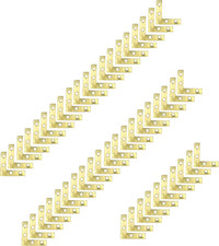50Pcs Corner Brace 4 Holes Flat Corner Braces L Shape Repair Bracket L Shape Rep