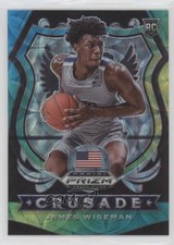 2020 Prizm Draft Picks Crusade Choice Blue Yellow & Green James Wiseman #82 03rx