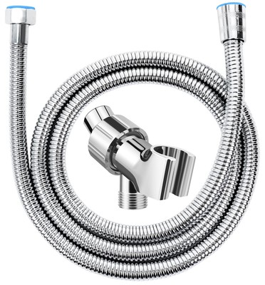 Adjustable Handheld Shower Head Holder and Hose- Premium ABS Bracket- 360 Deg...