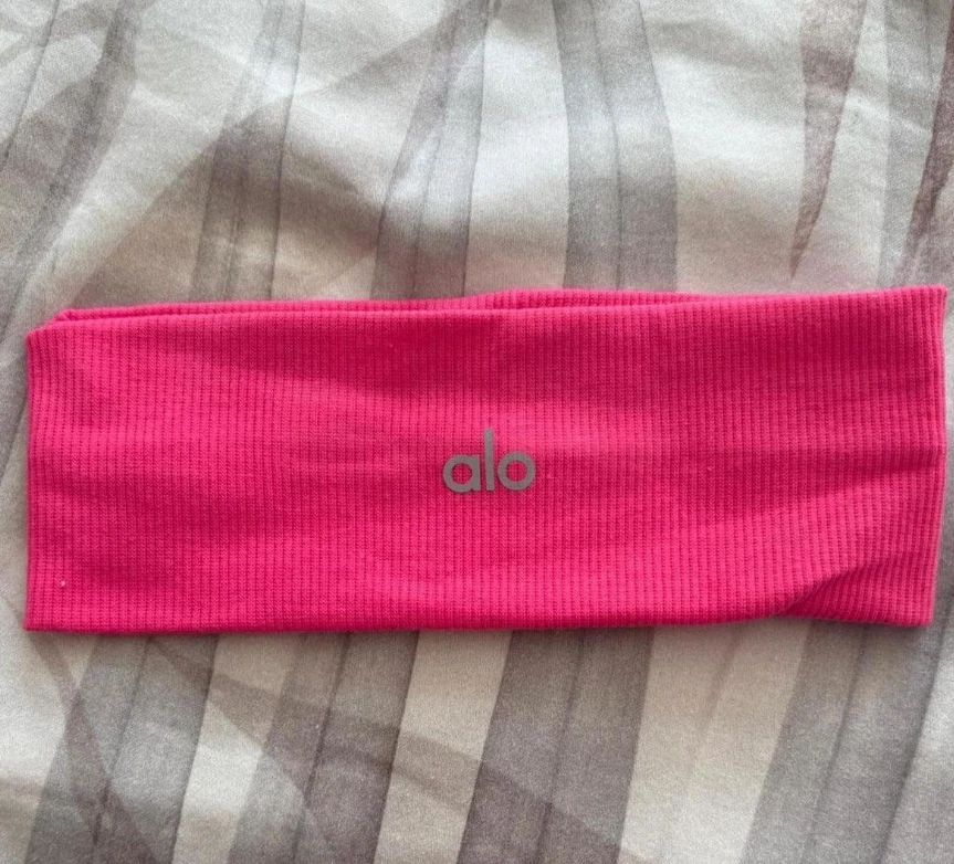 ALO Yoga 2-Pack Headbands Navy & Hot Pink – Unisex Workout Hair Bands NWT - Image 3 of 4