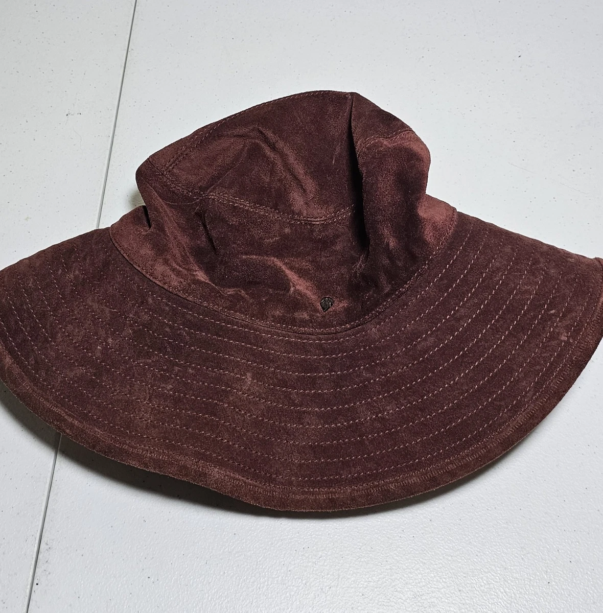 Helen Kaminski Burgundy 100% Wool Bucket Hat Medium Signature Seed Logo Charm Helen Kaminski Bucket Hats for Women for sale | eBay main image 2