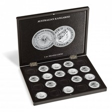 Presentation Case For 20 Australian Kangaroo Silver Coins (1 Oz.) In Capsules