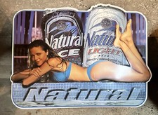 Vintage 1998  Natural Light Beer Metal Sign 32"x24"