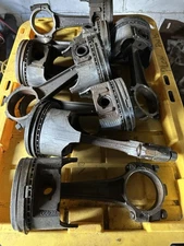 1970s Ford 7.5L 460 Big Block Pistons & Rods Set of 8 (D6VE-AA) Dirty  