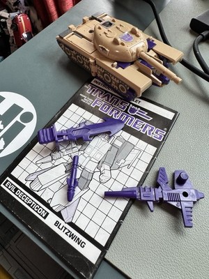 Vintage Transformers G1 Blitzwing Complete Action Figure 1985 Hasbro Original