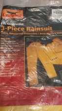 Condor 3-Piece Rainsuit PVC Construction Yellow X-Large Waterproof Protection