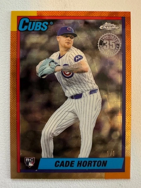 2025 Topps Update Cade Horton RC 1990 Topps Baseball SuperFractor 1/1 #U90C-72
