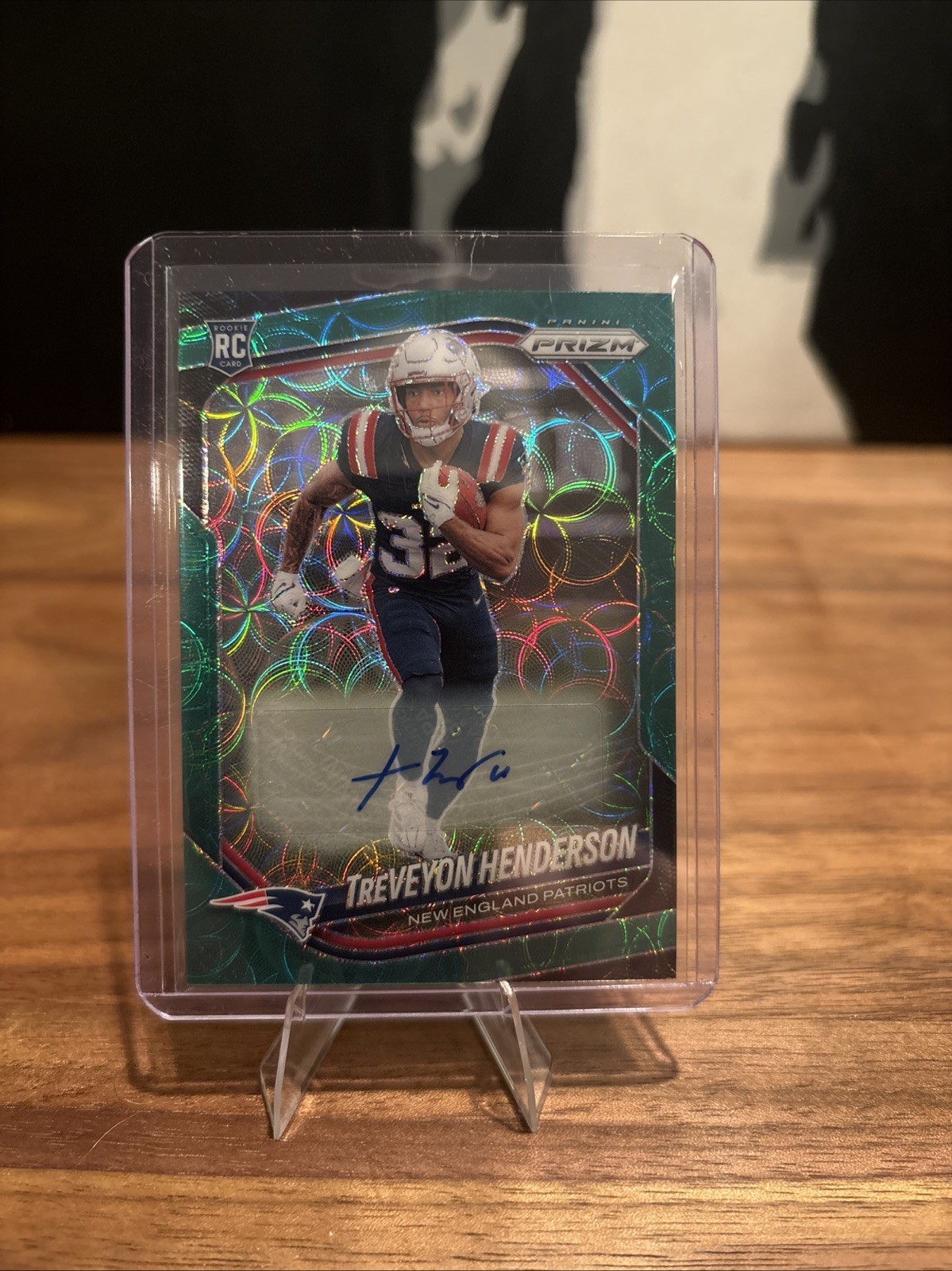 2025 Panini Prizm - Rookies TreVeyon Henderson #343 Green Scope Prizm /75 (RC)