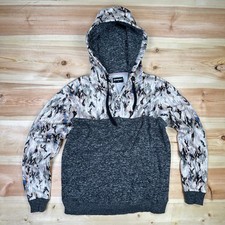 Hooey Hoodie Jimmy Aztec Print Charcoal Sweatshirt Women's Med Pullover Western