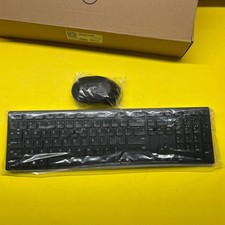 Brand New Dell Wireless Keyboard and Mouse   Model KM5221WBKB-US   Full Set