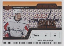 2022 Upper Deck Credentials Horizontal Orange /149 Lucas Johansen Rookie RC 18fq