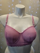 Women's Demi Coverage Underwire Bra - Auden 36D Light Weight Adj Strap Pink