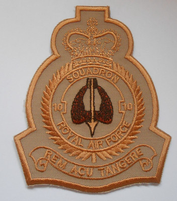 10 Squadron RAF Squadron / Wappen Stoff Patch Desert Wear