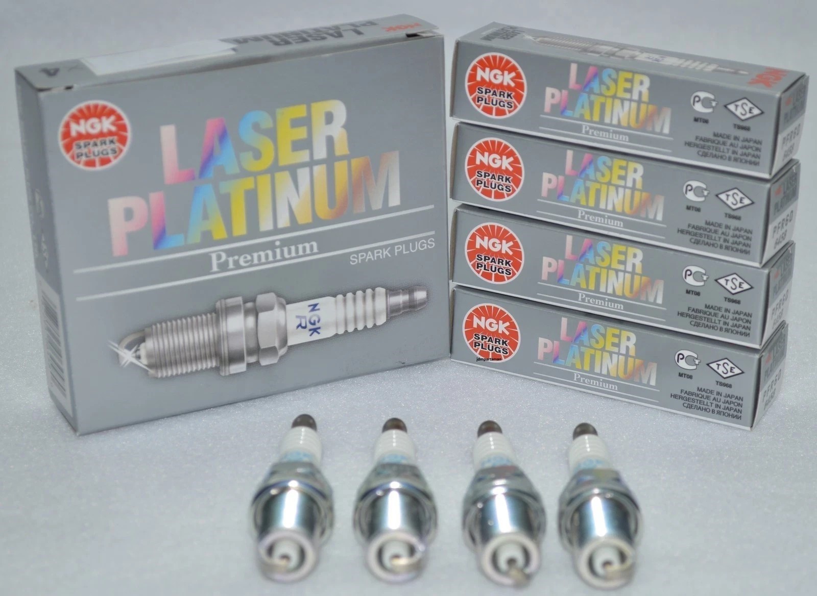 For ACURA INTEGRA NGK PFR6G11 / 5555 SPARK PLUG LASER PLATINUM POWER 4-PEICES