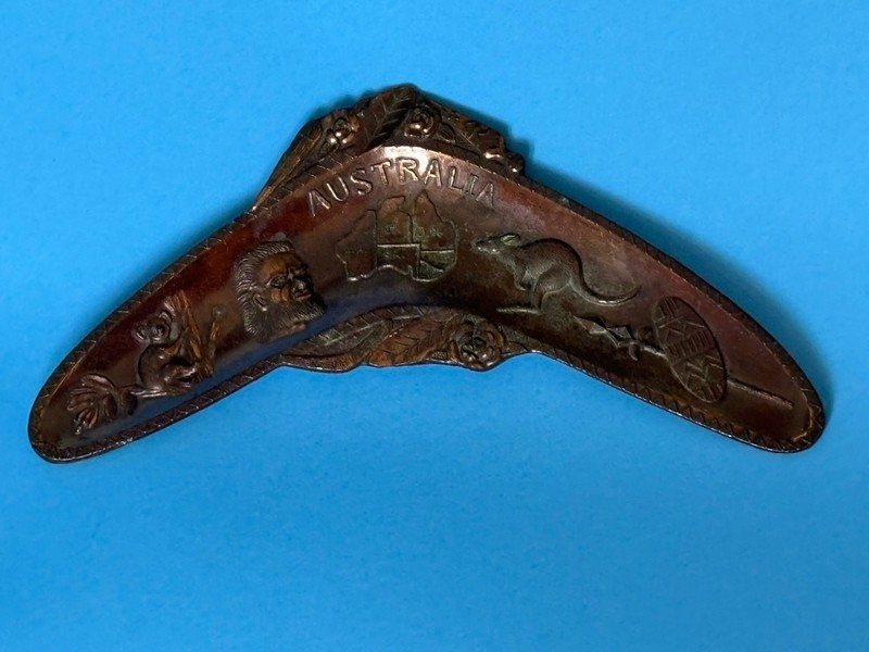 Vintage Australia Copper  boomerang Tray/dish !