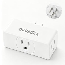 Multi Plug Outlet Extender 1 Pack, 3 Way Plug light white