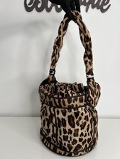 borsa fendi palazzo bucket in cavallino leopardato
