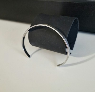 Vacier Elegant Armreifen Armband Anpassbare Größe Edelstahl Silber