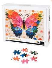 Colorful Butterfly 3D Jigsaw Puzzle 1000 Pieces