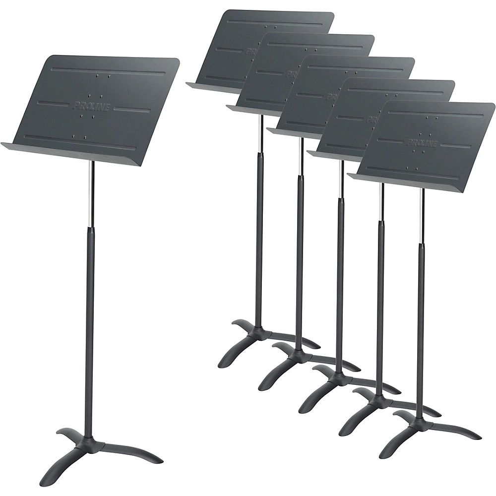 Proline 6-pack Professional Orchestral Music Stand Black 63990₽