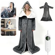 The Heat Robe 2026 Heated Electric Wearable Blanket - Sleeves & Foot Pockets UK