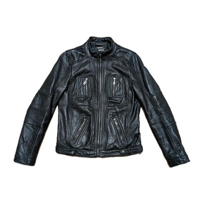 *VINTAGE* Sz Medium - DKNY - Womens Moto Motorcycle Jacket Genuine Leather Soft