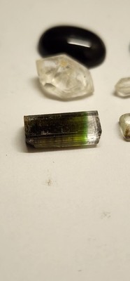 63 Ct Crystal Mineral Specimen Collection Opal  Aquamarine Tourmaline