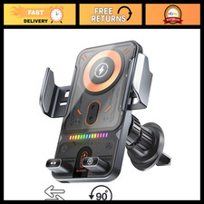 15W Universal Wireless Car Phone Charger Holder, 360 Rotating Mount for iPhone