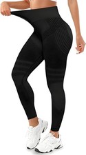 Leggins Anticellulite Sportivi Lunghi Compressione Push Up Glutei Vita Alta-tg M