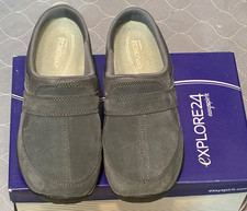 Easy Spirit Explore24 Women's Mule Sneaker Slip On Clogs Non-skid Dark Gray 8M