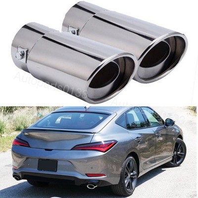 Car Chrome Stainless Steel Rear Exhaust Pipe Tail Muffler Tip For Acura Integra