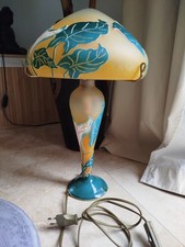 Lampe art déco pâte de verre La Rochere fabrication artisanale.