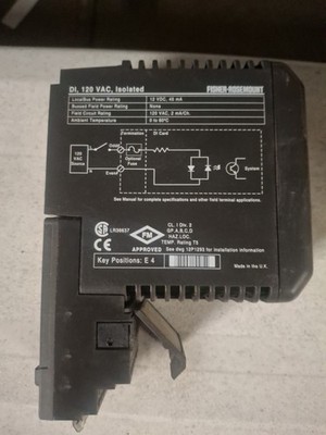 Fisher Rosemount DI,120 VAC, ISOLATED KEY POSITIONS E 4 Dry Module