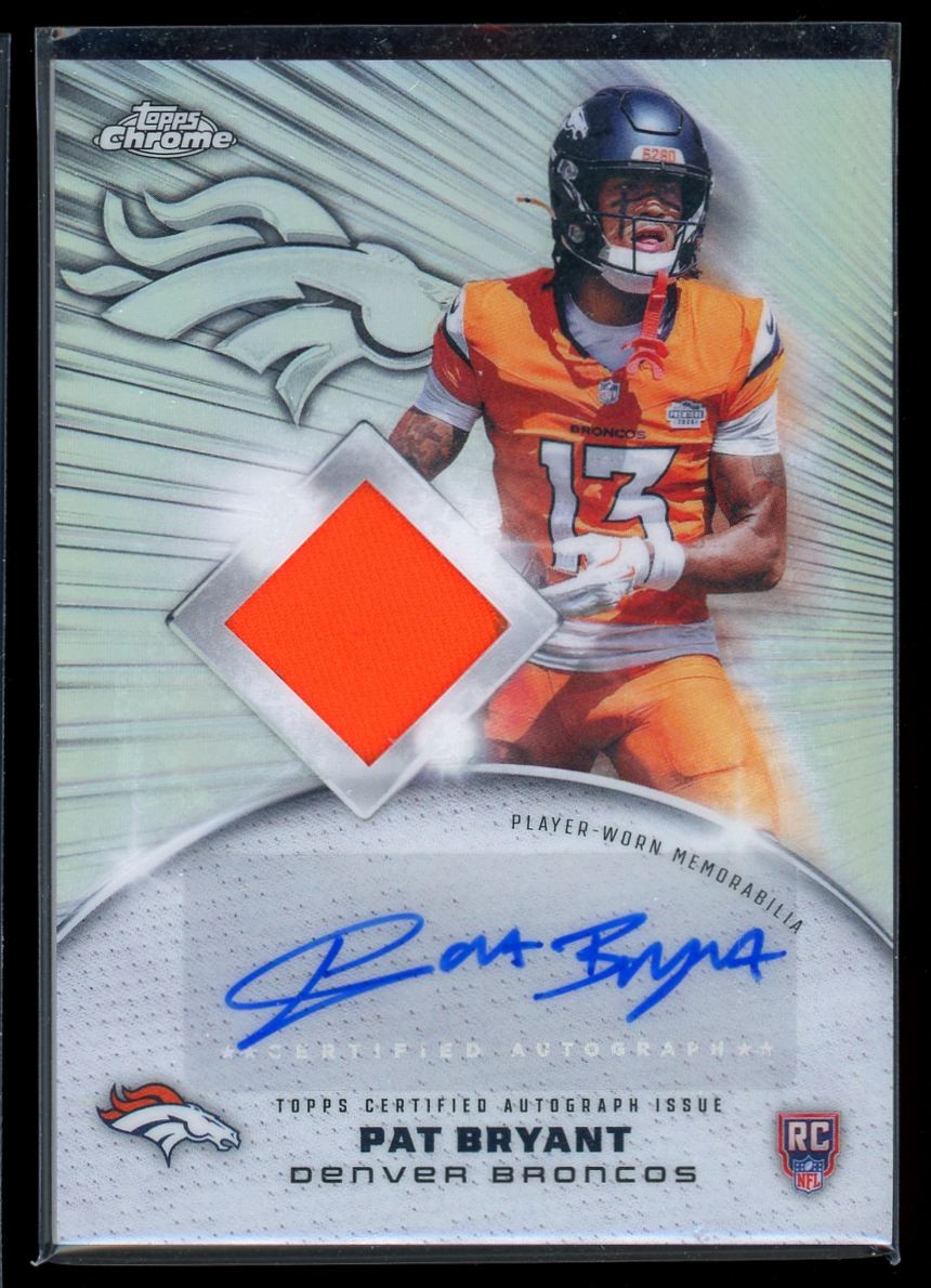 2025 Topps Chrome Pat Bryant Rookie Auto Patch