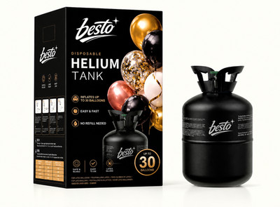 Einweg Helium Tank für 30 Luftballons - Schnelle Lieferung Ballongasflasche Dose