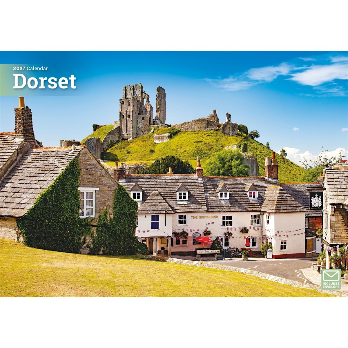 Dorset A4 Calendar 2027, Wall Calendars, Month To View, Travel, Gift