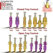 US Dental Nobel Biocare Active Impression Transfer Coping Open/Close Tray NP/RP