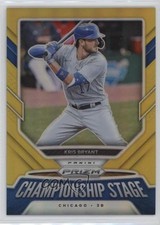 2021 Panini Prizm Championship Stage Gold Prizm 9/10 Kris Bryant #CS9 ms9
