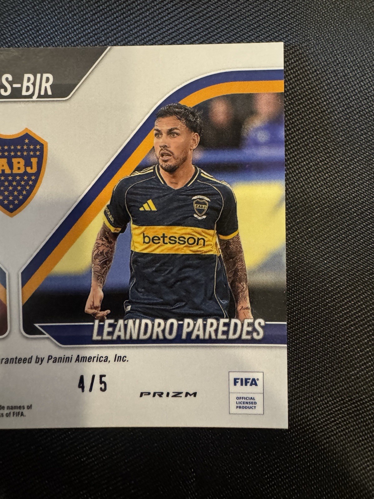 edinson cavani Duel Auto Leandro Paresdes  Gold /5 - Prizm Fifa 25-26 view 6