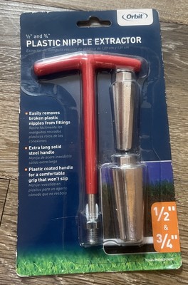 Orbit 1/2 In and 3/4 In Plastic Riser Nipple Extractor 2 Sizes Of Extractors
