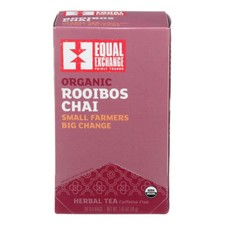 Thé Herbal Chai Rooibos Bio 20 Sacs (Caisse de 6) Par Échange Équitable