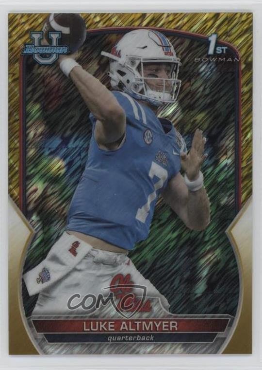 2022 Bowman U Chrome Gold Shimmer Refractor 50/50 Luke Altmyer #43 0hk3