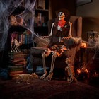2 Pcs Dachshund Dog with 1 Pcs Cat Skeleton Halloween Spooky Decoration — photo 7