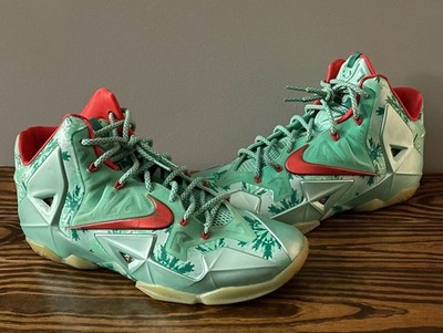 Nike LeBron 11 Christmas Basketball Sneakers (616175-301)