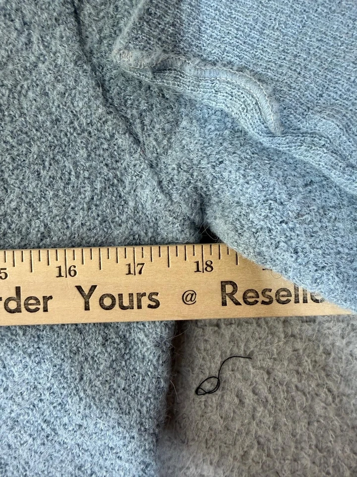 Cárdigan suéter vintage 100 % alpaca tejido Orkidea gris botón delantero para mujer M Foto 4 de 4