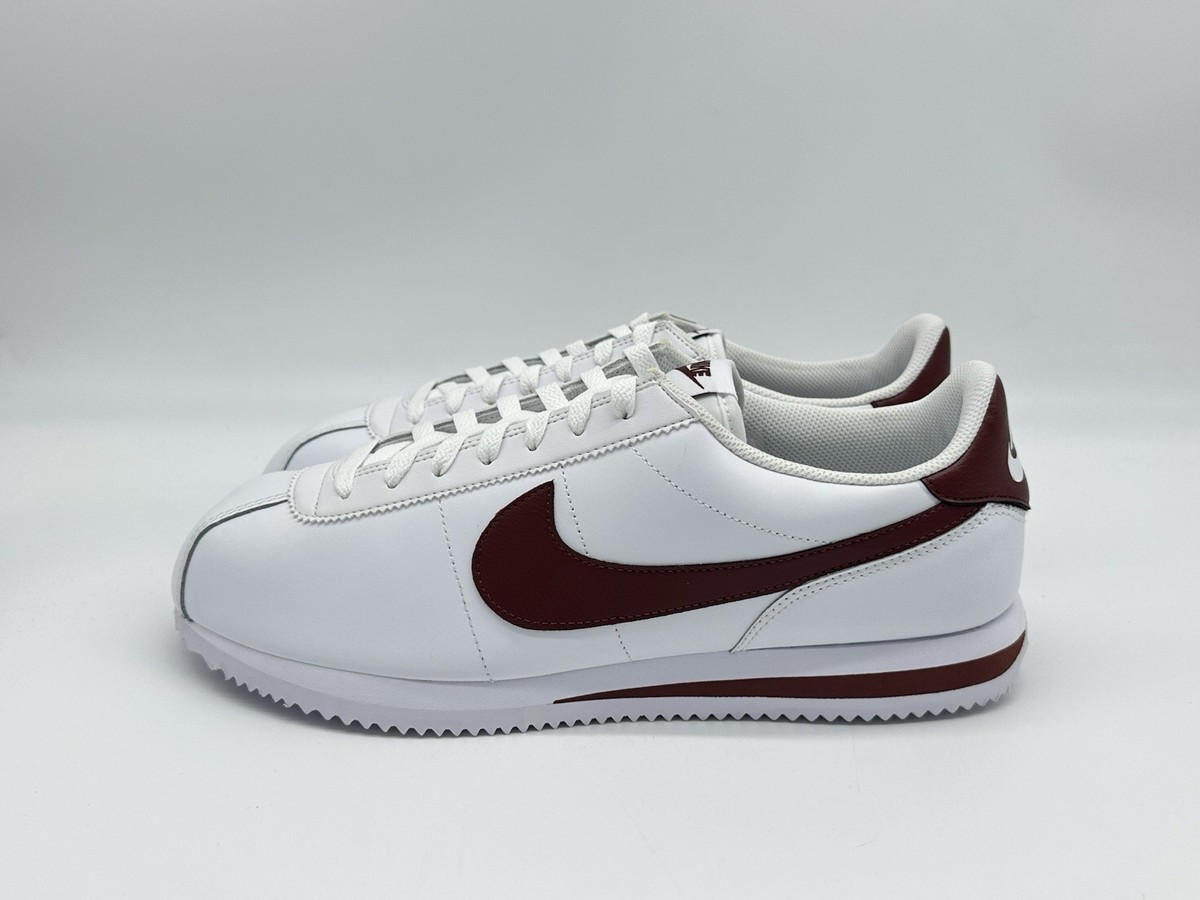 Nike Cortez Men's Size 12 White Maroon Dark Pony Athletic Shoes