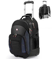 star cloud Rolling Backpack with Wheels, USB & Type-C Charging Port, 21x14x9 ...