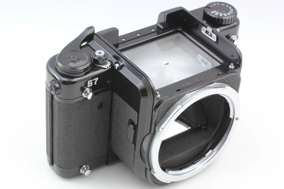 Modelo tardío【EXC+5】Pentax 67 6x7 MUP cuerpo de cámara fotográfica con espejo Mlu de JAPÓN Foto 4 de 4
